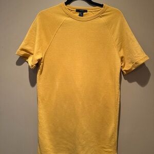 Sweaterdress Yellow Short Sleeve